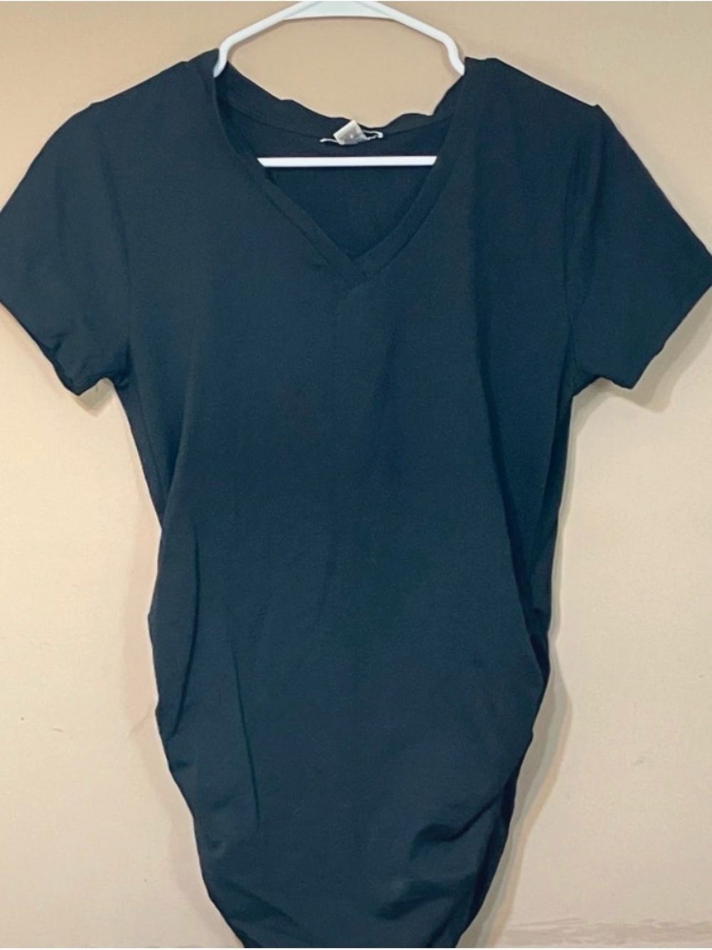 Classic Women's V-Neck Short Sleeve Tee - Black